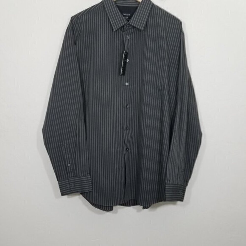 NWT Van Heusen Striped Long Sleeve Button Down Shirt Size XL